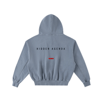 Hidden Agenda Frayed Enzyme Washed Fleece Hoodie - Wolvyn Apparel