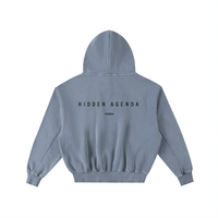 Hidden Agenda Frayed Enzyme Washed Fleece Hoodie - Wolvyn Apparel