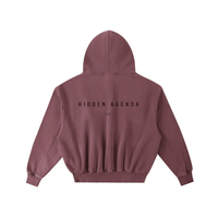 Hidden Agenda Frayed Enzyme Washed Fleece Hoodie - Wolvyn Apparel