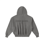 Hidden Agenda Frayed Enzyme Washed Fleece Hoodie - Wolvyn Apparel