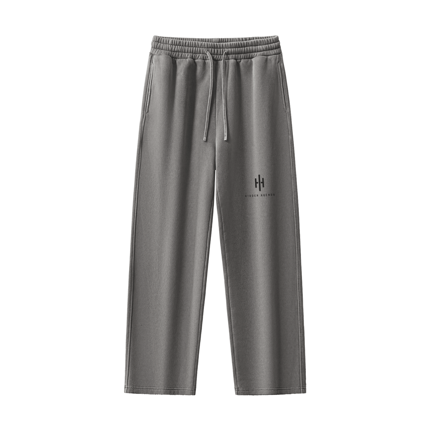 Hidden Agenda Frayed Enzyme Washed Fleece Sweatpants - Wolvyn Apparel