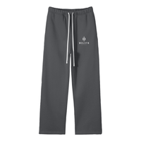 Hidden Agenda Unisex Solid Color Fleece Straight Leg Pants - Wolvyn Apparel