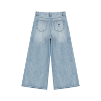 Hidden Agenda Women's Vintage Wash Distressed Wide Leg Jeans - Wolvyn Apparel