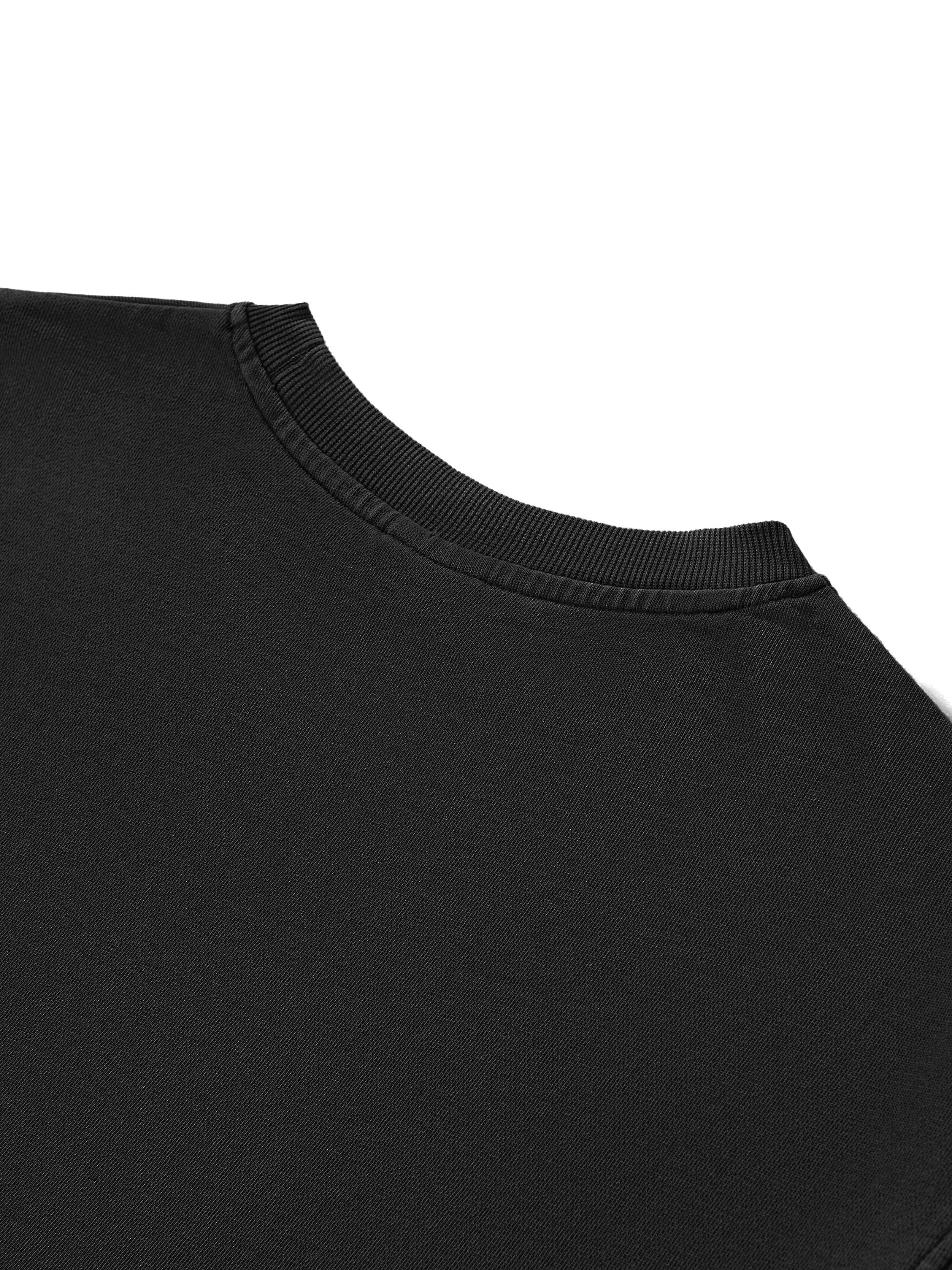 Wolvyn Apparel "Standard Issue" Snow Washed Raw Edge Crop Top