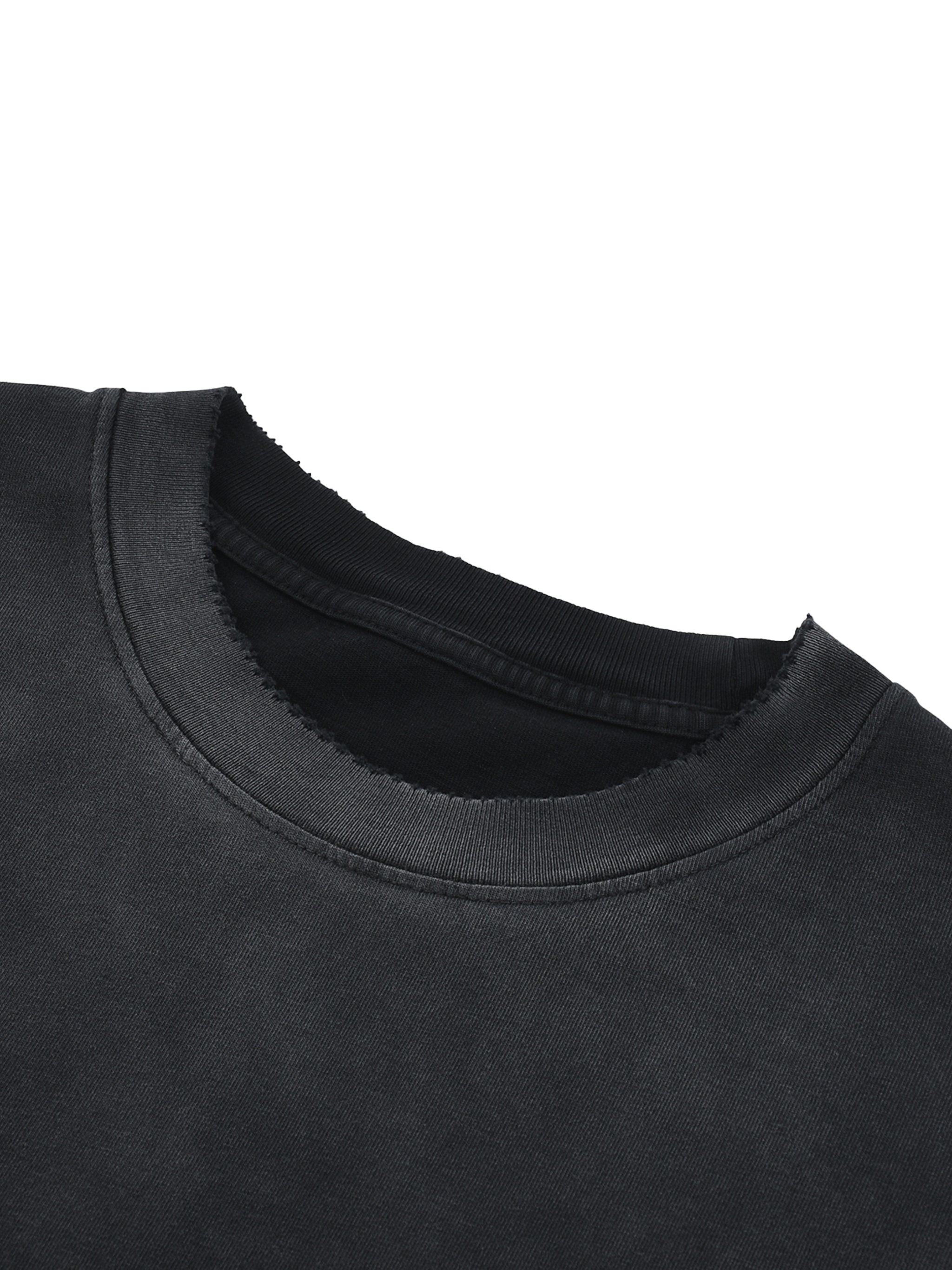 Villain by Wolvyn Apparel "Dominion 2" Sun Fade Hand-Frayed Cotton T-Shirt