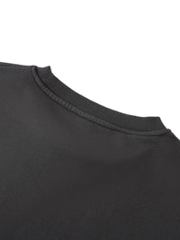 Villain by Wolvyn Apparel "Disruptor Dark Text" Washed Rolled Hem Half Sleeve T-Shirt