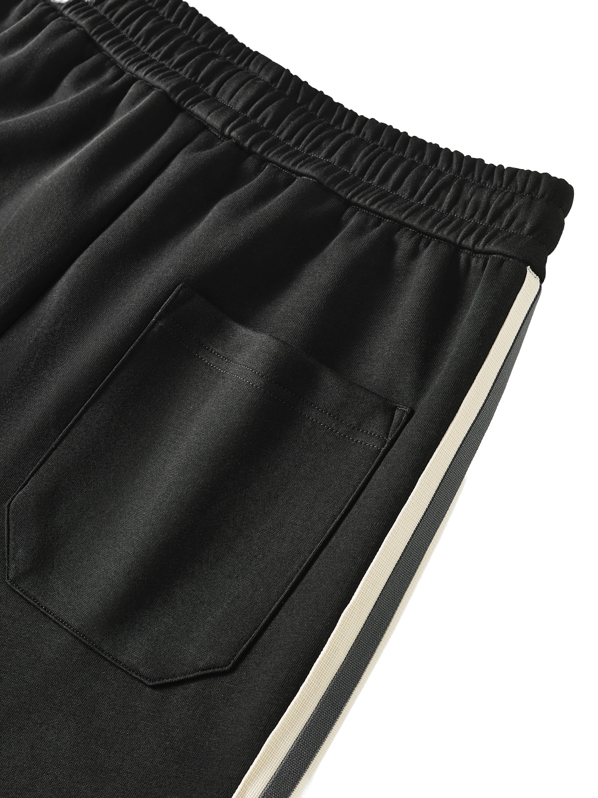 Wolvyn Apparel "Area 480" Contrast Side-Stripe Straight-Leg  Pants