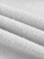 ODMPOD zip hoodie white fleece fabric close-up showing soft textured knit
