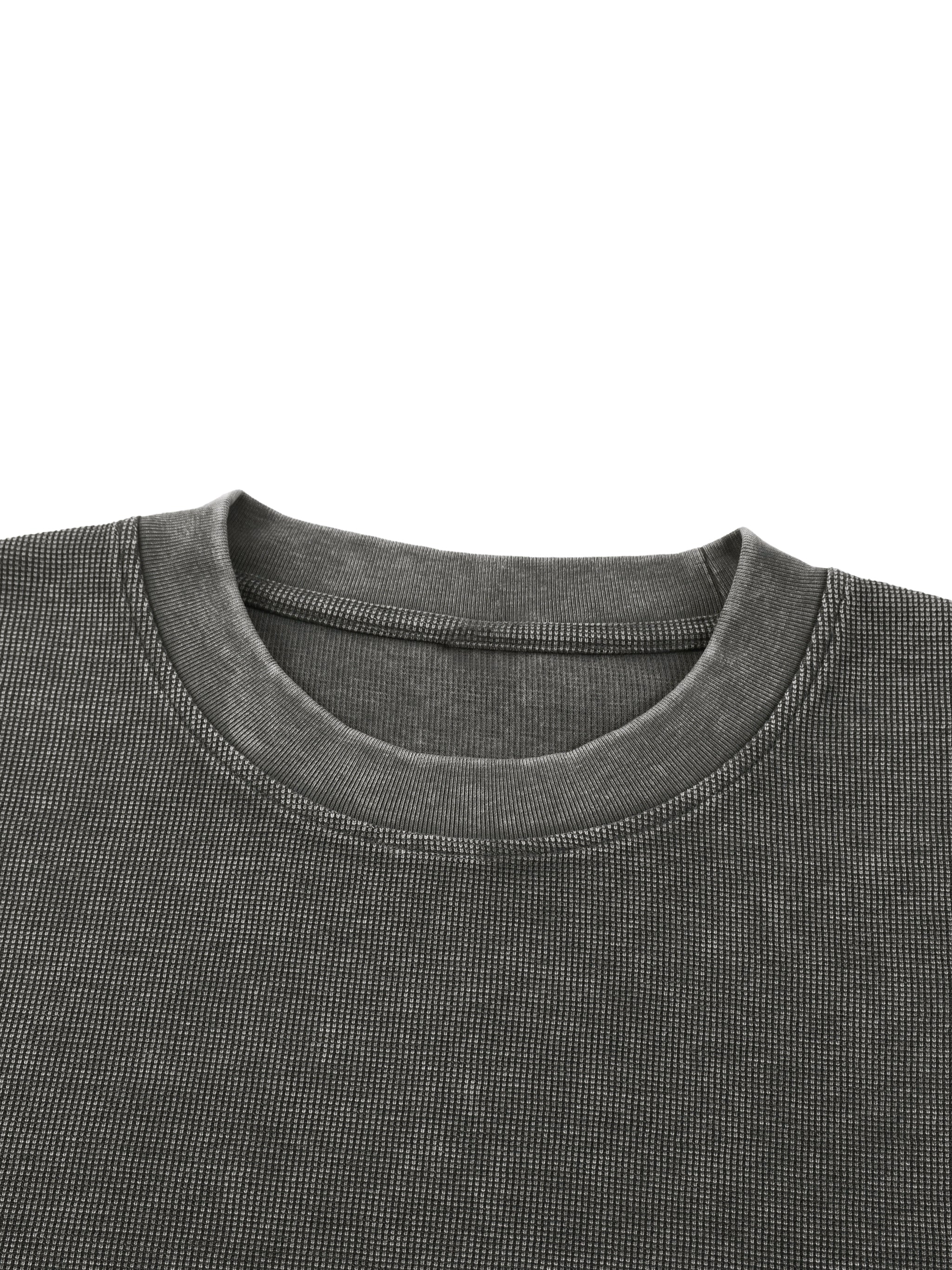 Wolvyn Apparel Mineral Wash Waffle Knit T-Shirt
