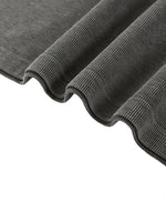 Wolvyn Apparel mineral wash waffle knit T-shirt; charcoal gray fabric from ODMPOD.