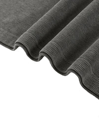 Wolvyn Apparel mineral wash waffle knit T-shirt; charcoal gray fabric from ODMPOD.