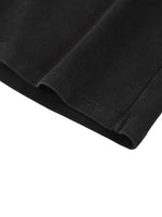 Wolvyn Apparel Mineral Wash Waffle Knit Shorts, black charcoal color, textured waffle fabric