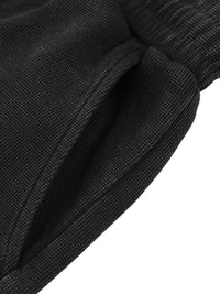 Wolvyn Apparel Mineral Wash Waffle Knit Shorts in dark charcoal, ODMPOD
