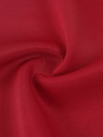 Wolvyn Apparel women's color block cropped tank top fabric close-up in red
