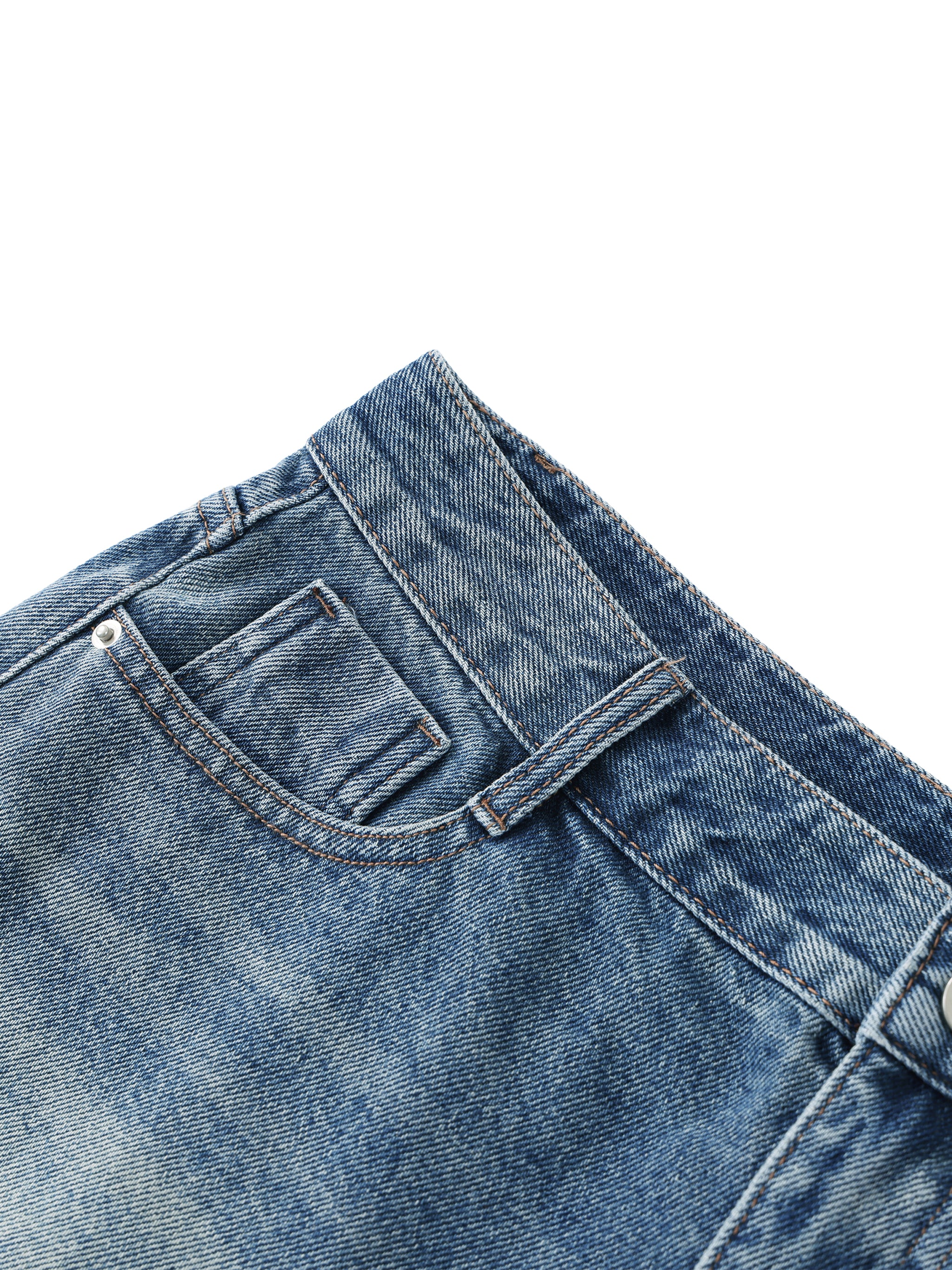 Wolvyn Apparel Women's Vintage Wash Raw Hem Denim Shorts