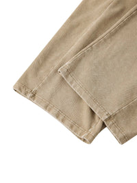 Villain Disruptor unisex mineral-wash barrel-leg pants in khaki