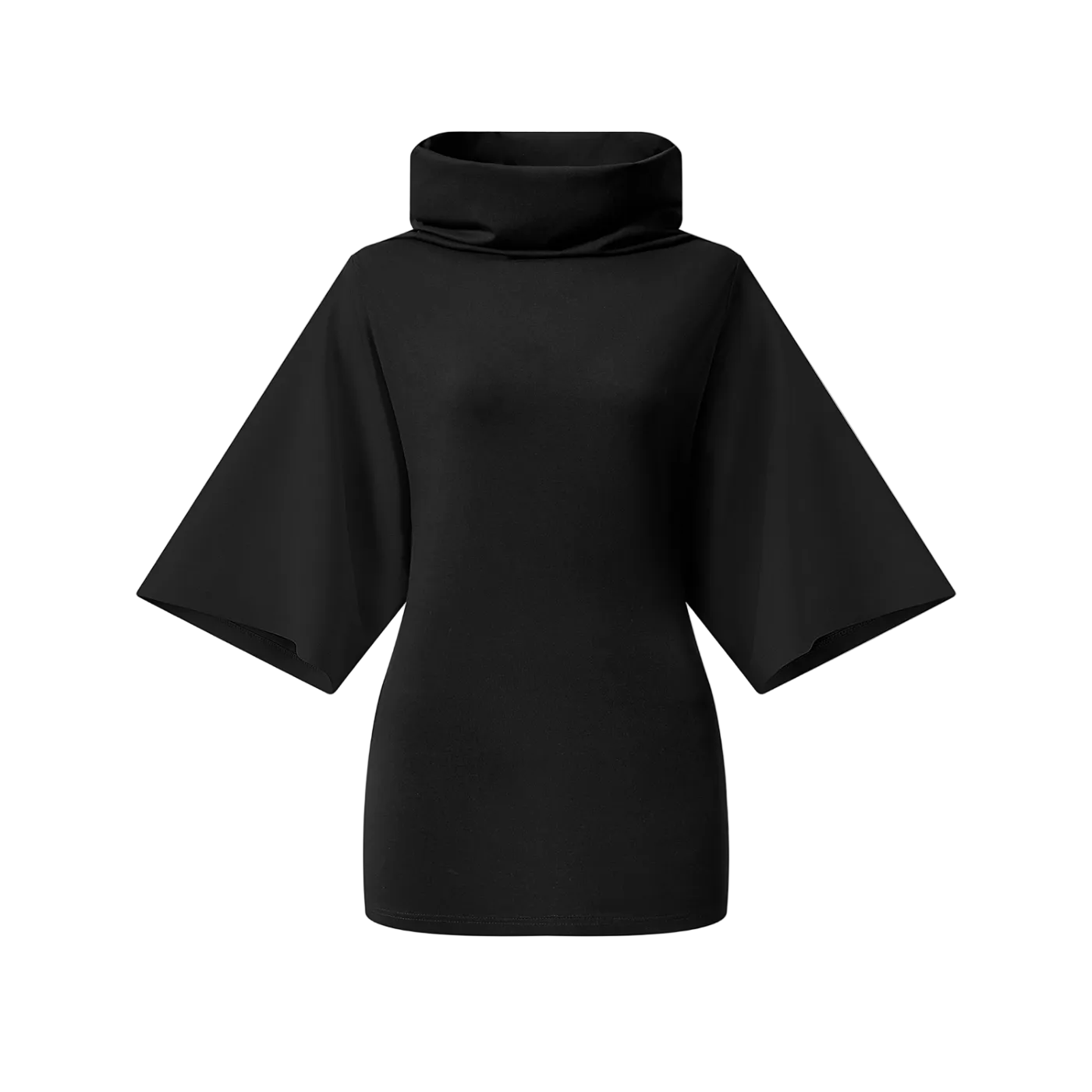 Wolvyn Apparel Women’s Turtleneck Batwing T-Shirt
