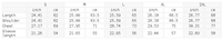 ODMPOD Unisex Leopard Full Zip Hoodie size chart showing length, shoulder, chest, and sleeve for S–2XL in inches/cm.