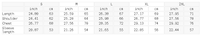 Foundations Layer 002 hoodie size chart (Wolvyn Apparel, ODMPOD) unisex vintage-wash fleece; S–2XL measurements.
