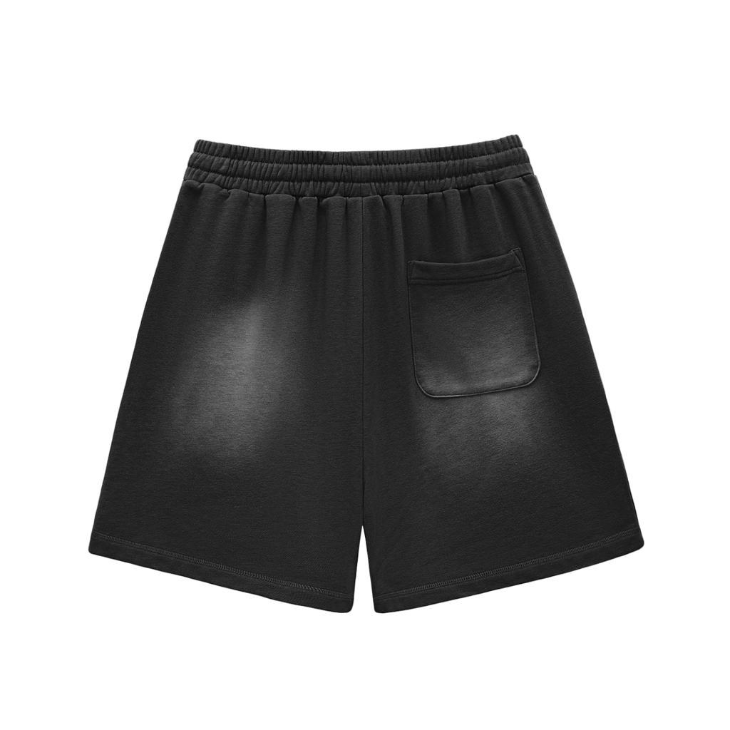 Sun Fade Raw Edge Cotton Shorts - Wolvyn Apparel