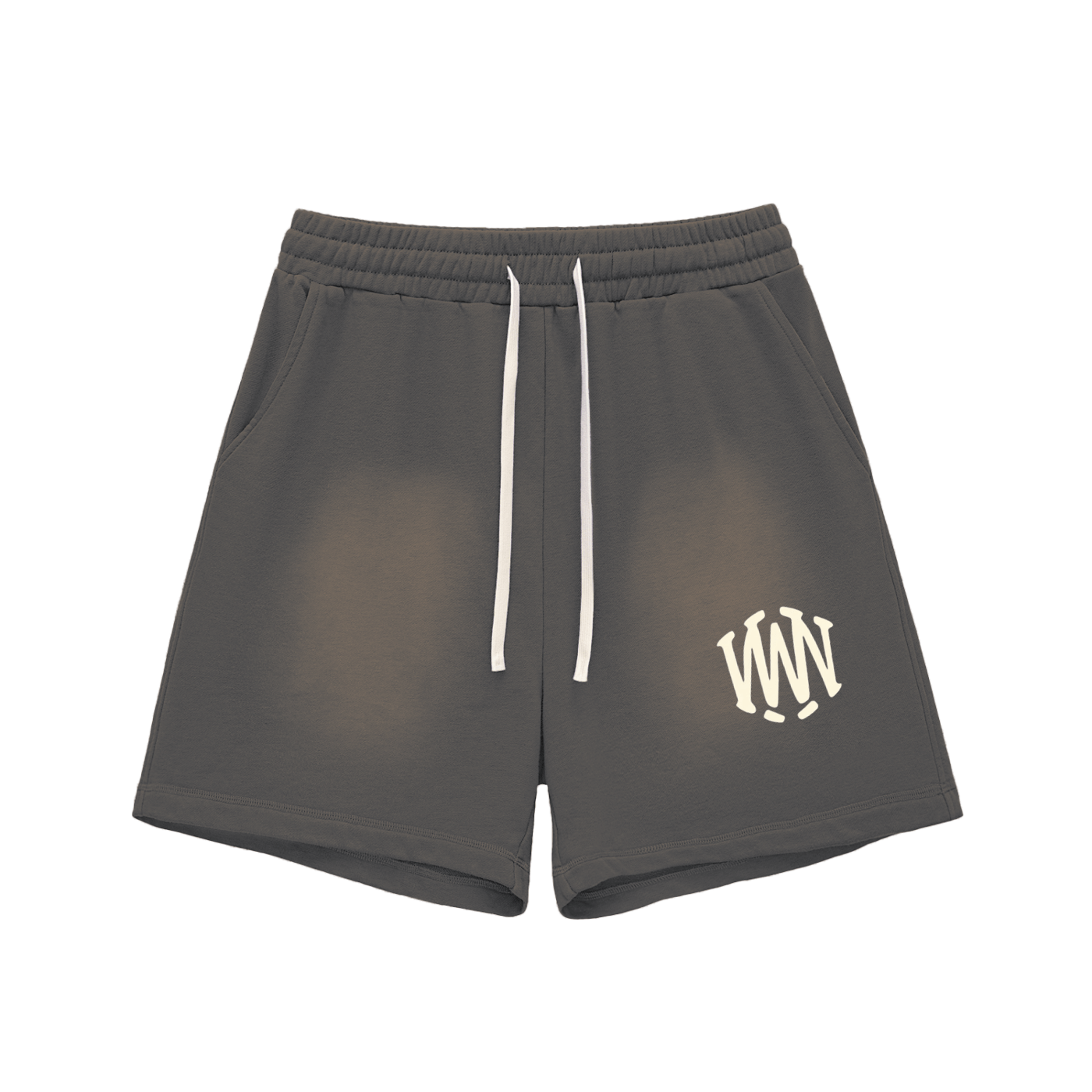 Sun Fade Raw Edge Cotton Shorts - Wolvyn Apparel