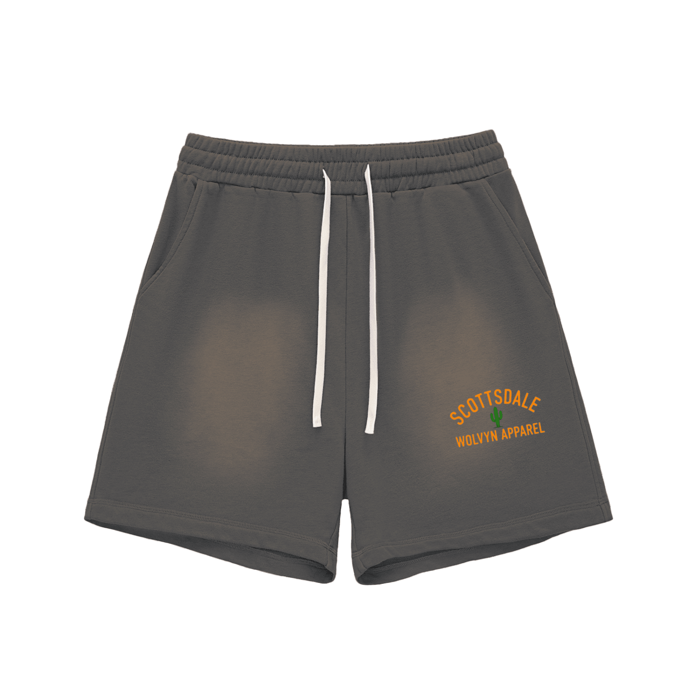 Sun Fade Raw Edge Cotton Shorts - Wolvyn Apparel