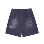 Sun Fade Raw Edge Cotton Shorts - Wolvyn Apparel