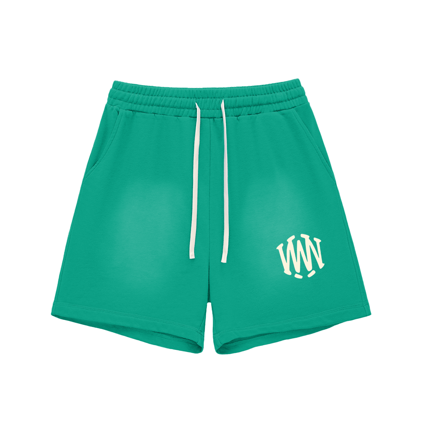 Sun Fade Raw Edge Cotton Shorts - Wolvyn Apparel