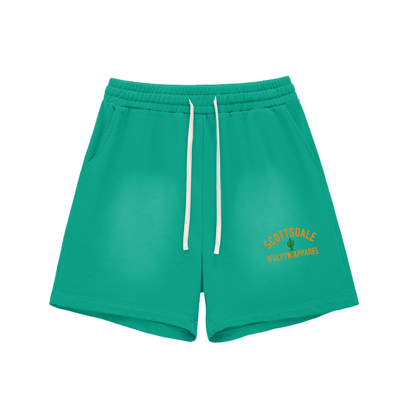 Sun Fade Raw Edge Cotton Shorts - Wolvyn Apparel