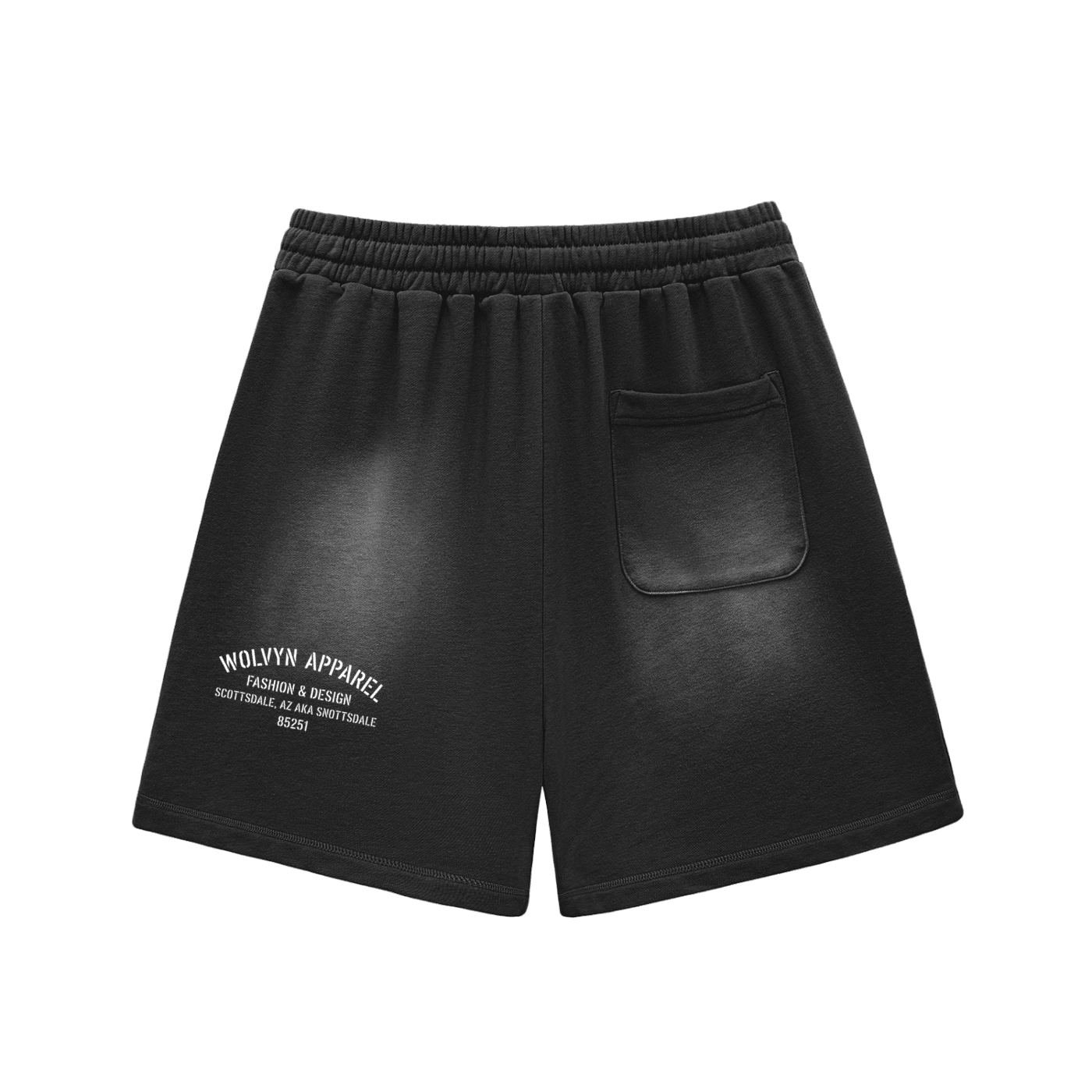 Sun Fade Raw Edge Cotton Shorts - Wolvyn Apparel