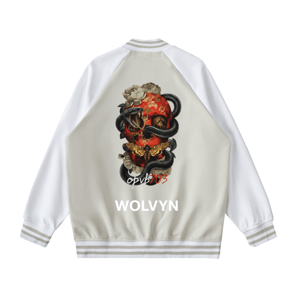 Two Tone Raglan Sleeve Varsity Jacket - Wolvyn Apparel