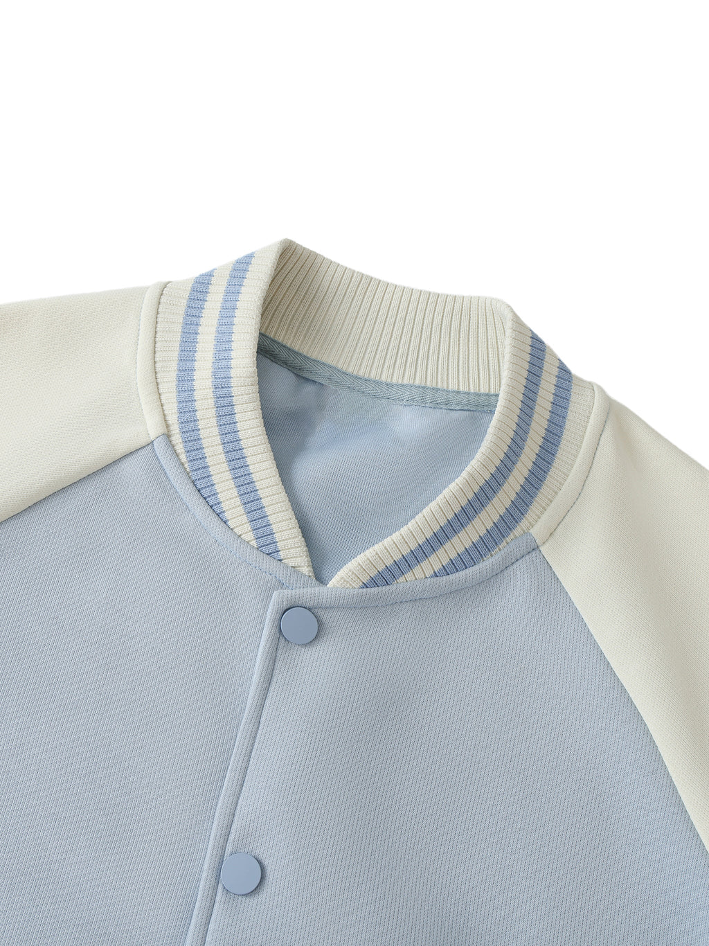 Two Tone Raglan Sleeve Varsity Jacket - Wolvyn Apparel