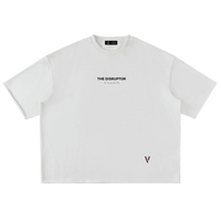 Villain by Wolvyn Apparel "Disruptor Dark Text" Washed Rolled Hem Half Sleeve T-Shirt - Wolvyn Apparel