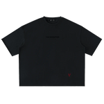 Villain by Wolvyn Apparel "Disruptor Dark Text" Washed Rolled Hem Half Sleeve T-Shirt - Wolvyn Apparel