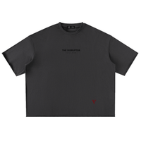 Villain by Wolvyn Apparel "Disruptor Dark Text" Washed Rolled Hem Half Sleeve T-Shirt - Wolvyn Apparel