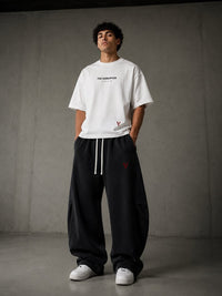 Villain by Wolvyn Apparel "Disruptor" Unisex Mineral Wash Barrel Leg Pants - Wolvyn Apparel