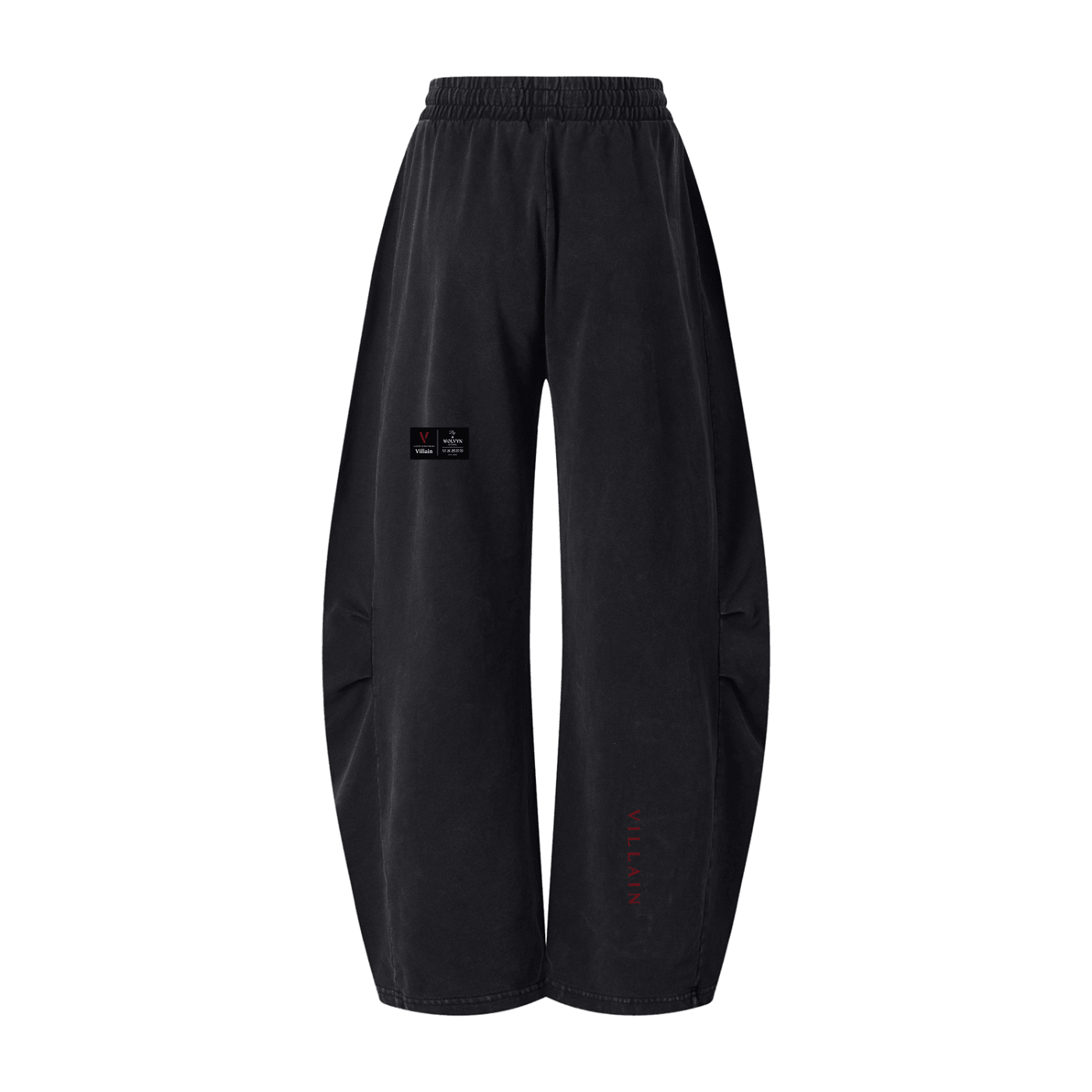 Villain by Wolvyn Apparel "Disruptor" Unisex Mineral Wash Barrel Leg Pants - Wolvyn Apparel
