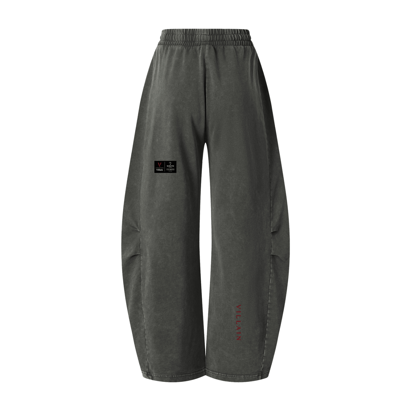 Villain by Wolvyn Apparel "Disruptor" Unisex Mineral Wash Barrel Leg Pants - Wolvyn Apparel