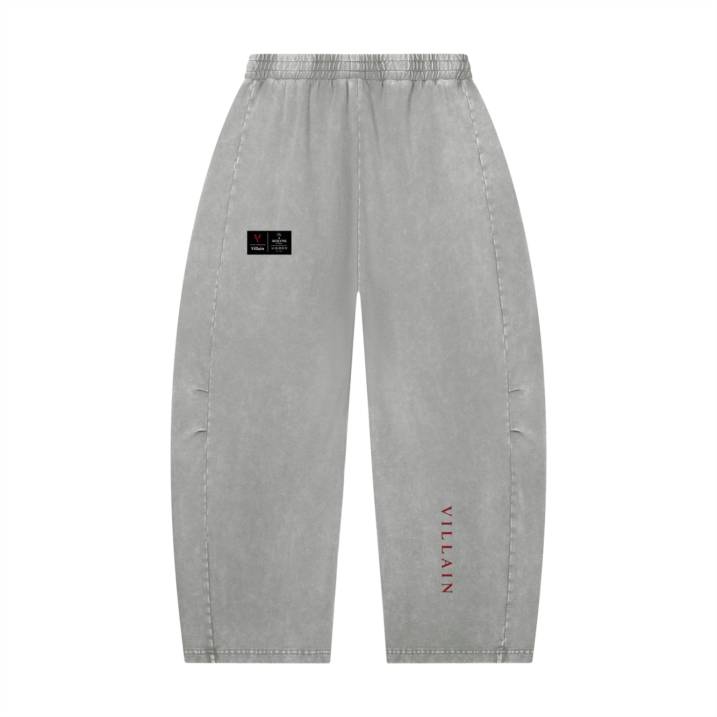 Villain by Wolvyn Apparel "Disruptor" Unisex Mineral Wash Barrel Leg Pants - Wolvyn Apparel