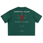 Villain by Wolvyn Apparel "Disruptor" Washed Rolled Hem Half Sleeve T-Shirt - Wolvyn Apparel