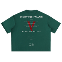 Villain by Wolvyn Apparel "Disruptor" Washed Rolled Hem Half Sleeve T-Shirt - Wolvyn Apparel