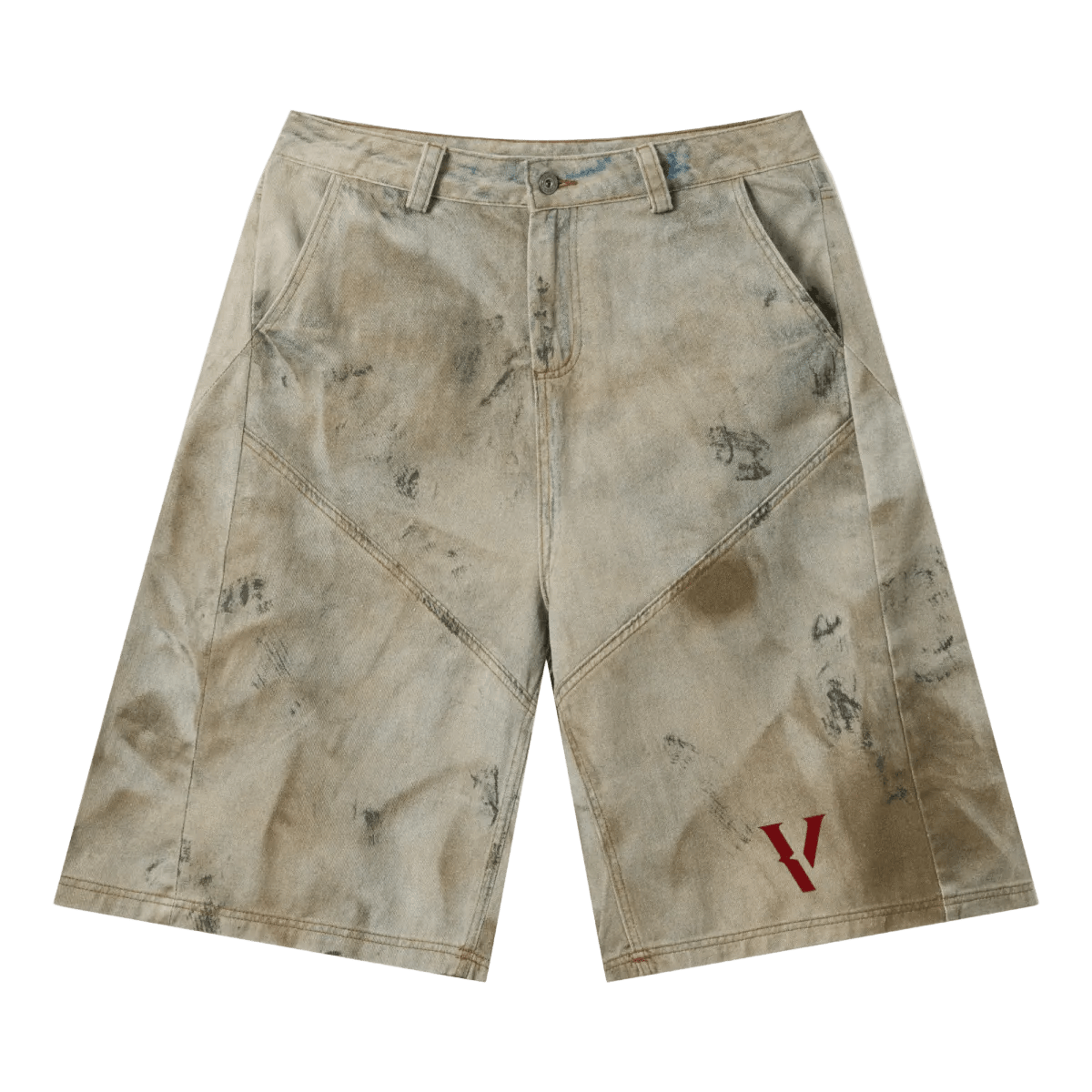 Villain by Wolvyn Apparel "Dominion 2" Left Twill Denim Print Cropped Pants - Wolvyn Apparel