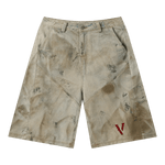 Villain by Wolvyn Apparel "Dominion 2" Left Twill Denim Print Cropped Pants - Wolvyn Apparel