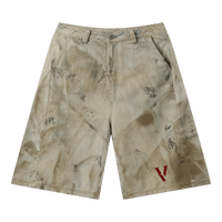 Villain by Wolvyn Apparel "Dominion 2" Left Twill Denim Print Cropped Pants - Wolvyn Apparel