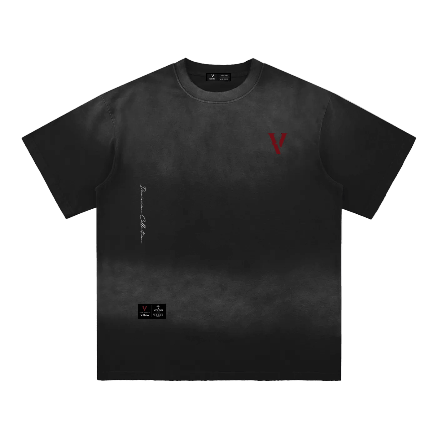 Villain by Wolvyn Apparel "Dominion 2" Sun Fade Hand - Frayed Cotton T-Shirt - Wolvyn Apparel