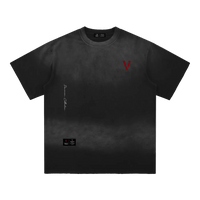 Villain by Wolvyn Apparel "Dominion 2" Sun Fade Hand - Frayed Cotton T-Shirt - Wolvyn Apparel