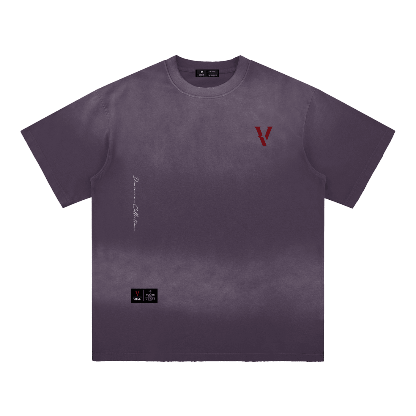 Villain by Wolvyn Apparel "Dominion 2" Sun Fade Hand - Frayed Cotton T-Shirt - Wolvyn Apparel