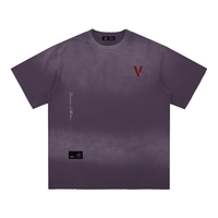 Villain by Wolvyn Apparel "Dominion 2" Sun Fade Hand - Frayed Cotton T-Shirt - Wolvyn Apparel
