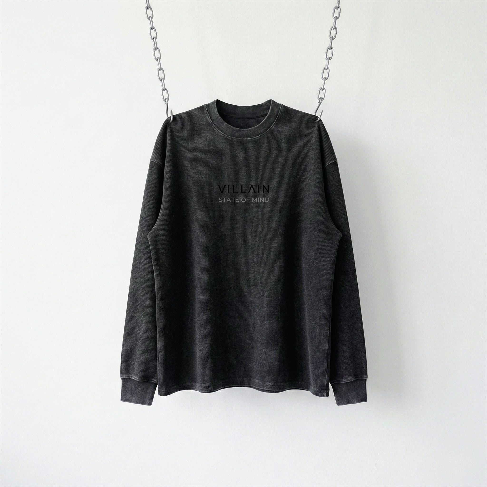 Villain by Wolvyn Apparel - Dominion Collection - Mineral Wash Waffle Oversized T-Shirt - Wolvyn Apparel