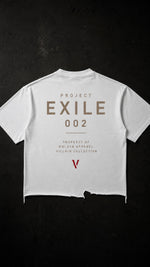 Villain by Wolvyn Apparel ‘Exile 002’ 340 GSM - Snow Wash Raw-Hem Boxy T-shirt - Wolvyn Apparel